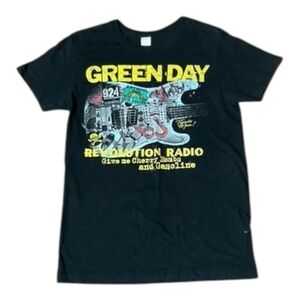 Green Day Revolution Radio‎ T-Shirt Size Small Graphic Print Black A8